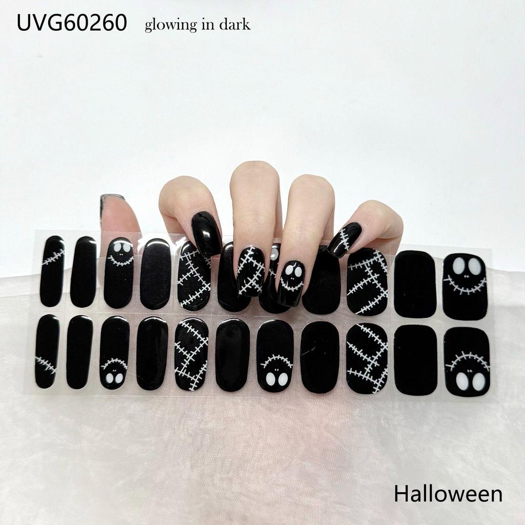 Transparent Nude UV Gel Nail Art Stickers: Semi-Cured, Semi-Baked Manicure Sheets