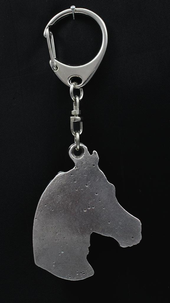 Australian Stock Horse - Silver-plated Key Ring, Handbag Decoration, Backpack Pendant by Art-Dog