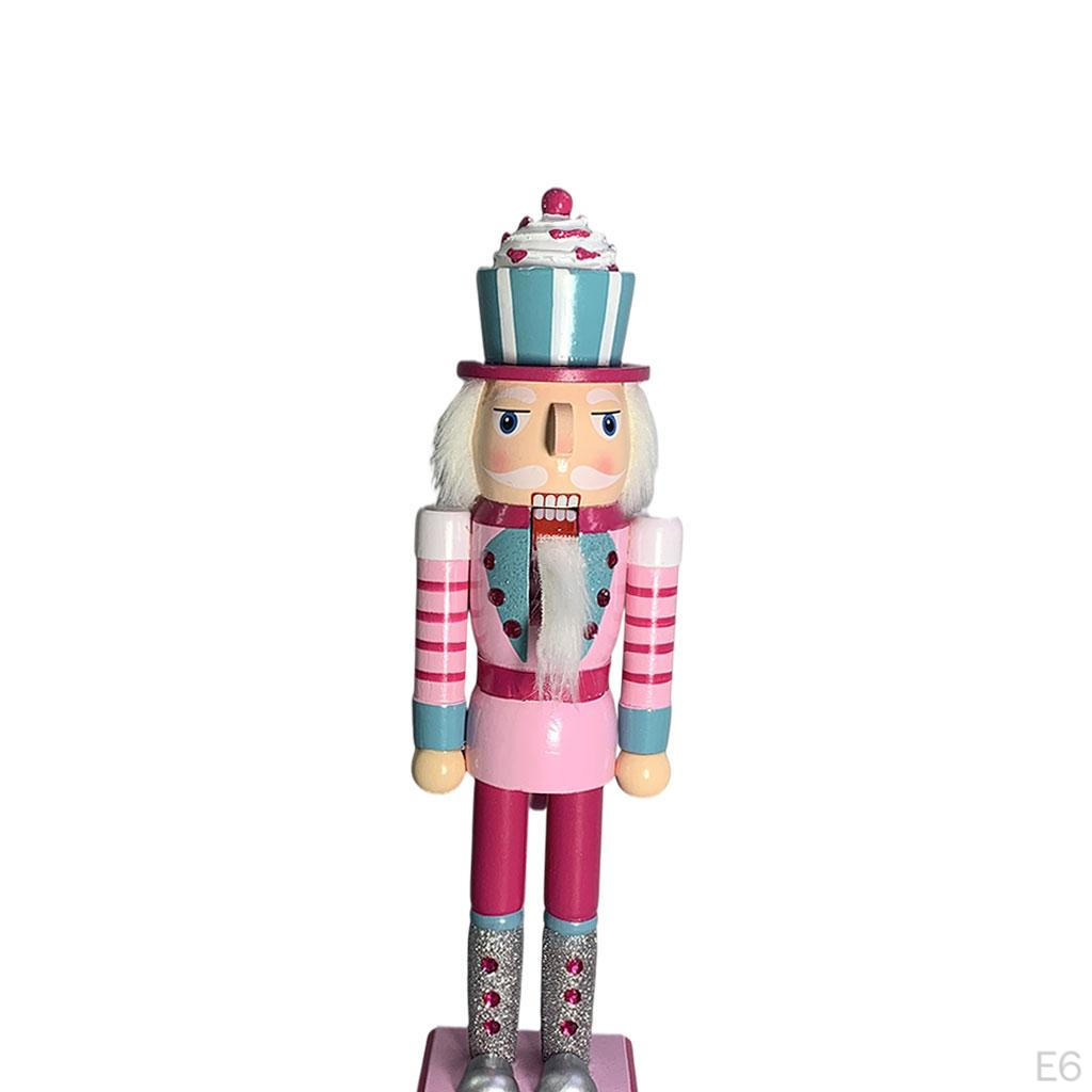 35cm Nutcracker Puppet Figure, Christmas Nutcrackers, Wooden Soldier Statue Toy, Ornament