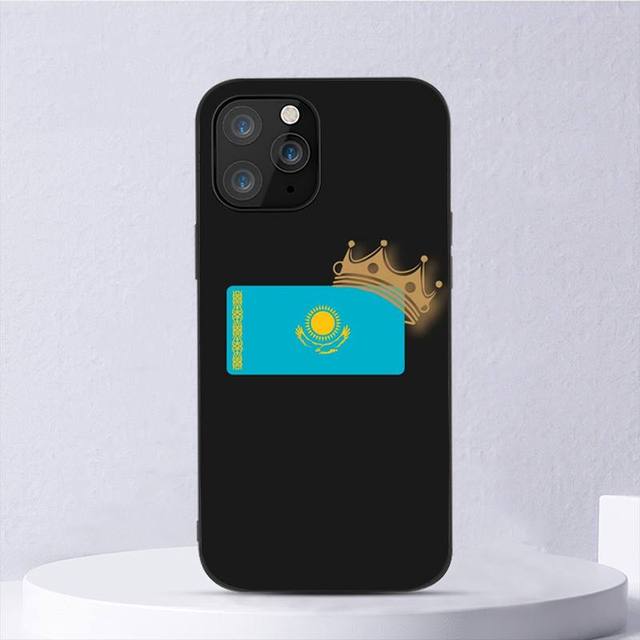 Custodia per telefono bandiera Kazakistan per Iphone 11 12 Mini 13 14 Pro Xs Max X 8 7 6s Plus 5 Se Xr Shell
