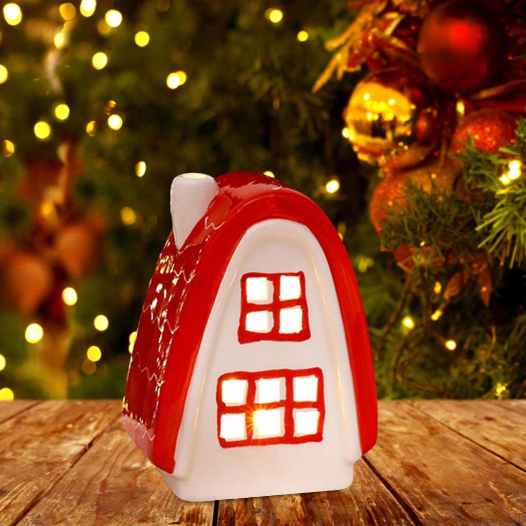 Ceramic Christmas Light Decoration for Village House