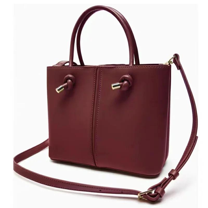 New Square Bags Fashion Women'S Small Niche Design Bucket Bag Shoulder Bags Retro Commuter Leisure Female Crossbody Bags Handbag