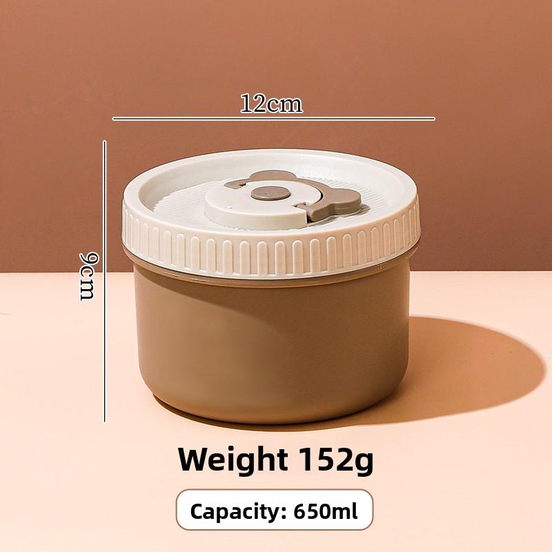 Stainless Steel Insulated Lunch Box, Round Lunch Box, Insulation Bag, Lunch Box, Portable Lunch Box for Students, Soup Bowl