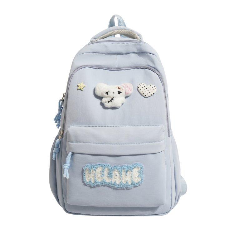 Schoolbag1011 new ins student versatile simple backpack backpack cute girl college student design waterproof schoolbag