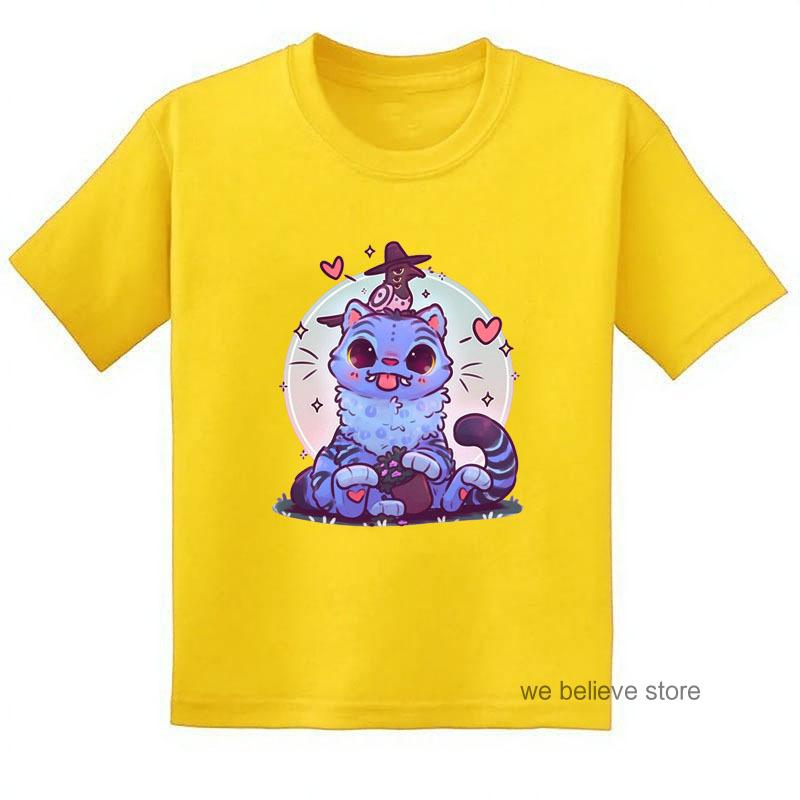 Kids T-shirt K-Pop Demon Hunters Tiger Shirt Fans Gift Toddler Girl Boy Hot Movie Print Tiger Short Sleeve T-shirt