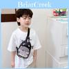 Adorable Cartoon Kids Nylon Bag 2024 Summer Unisex Lightweight Fun Print Bear Pattern