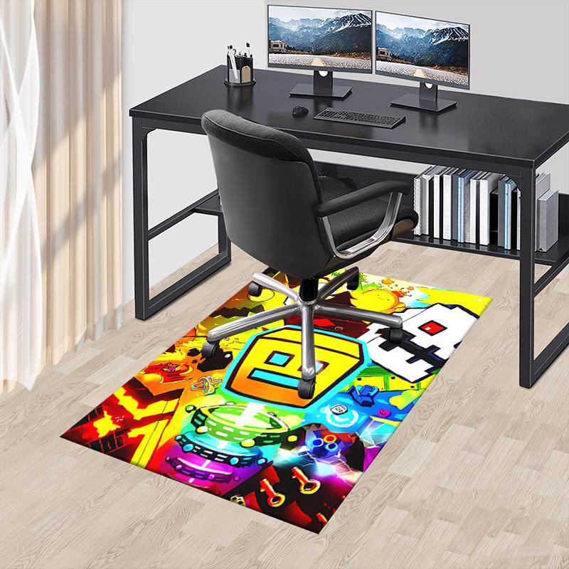 Robot Adventure Festival Carpet For Playroom Bedroom Living Room Sofa Home Decorkids Game Area Rug Nonslip Floor Mat