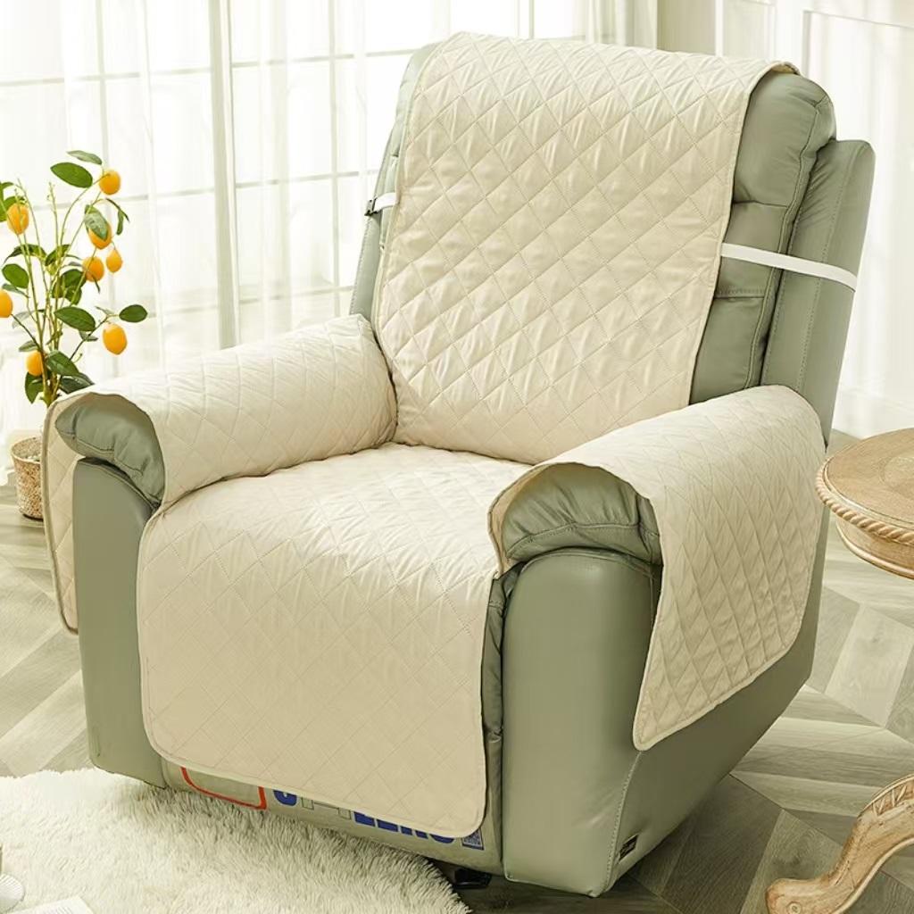 1 Seater Recliner Sofa Cover Pet Dog Kid Mat Armchair Furniture Protector Washable Anti-Slip Recliner Chair Cover For New