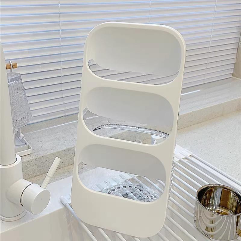 

Chopsticks Storage Box Organizer Household Countertop Multifunctional Kitchen Cutlery Spoon Storage Rack Drain Storage Holders белый