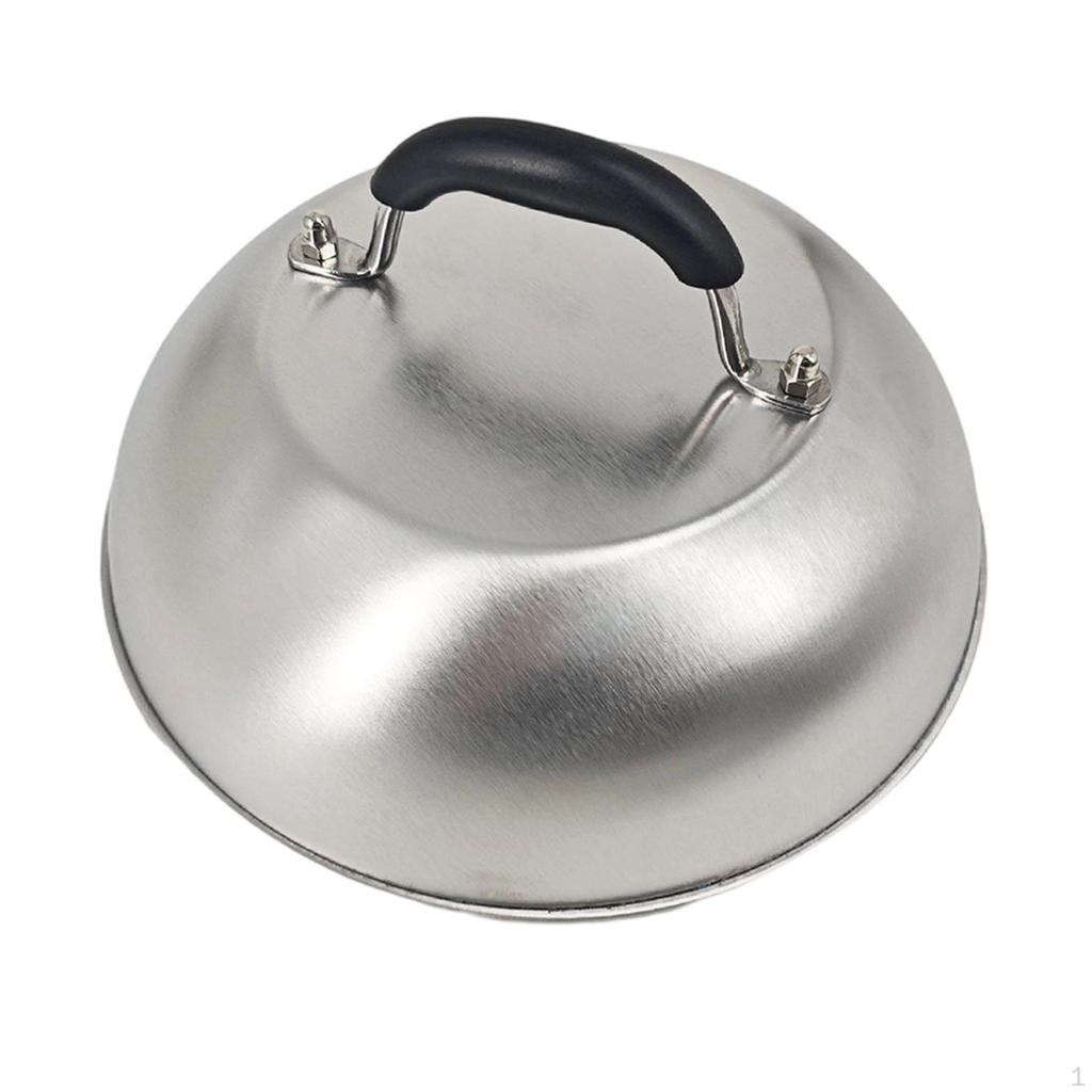 Basting Cover Cheese Melting Dome 9" Multipurpose Grill Lid Steaming for Household Flat Top