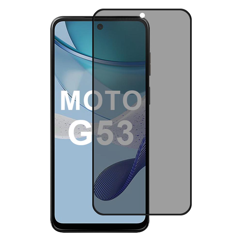 

For Motorola Moto G53 5G 28-Degree Anti-Spy Screen Protector 2.5D Silk Printing Edge Type A