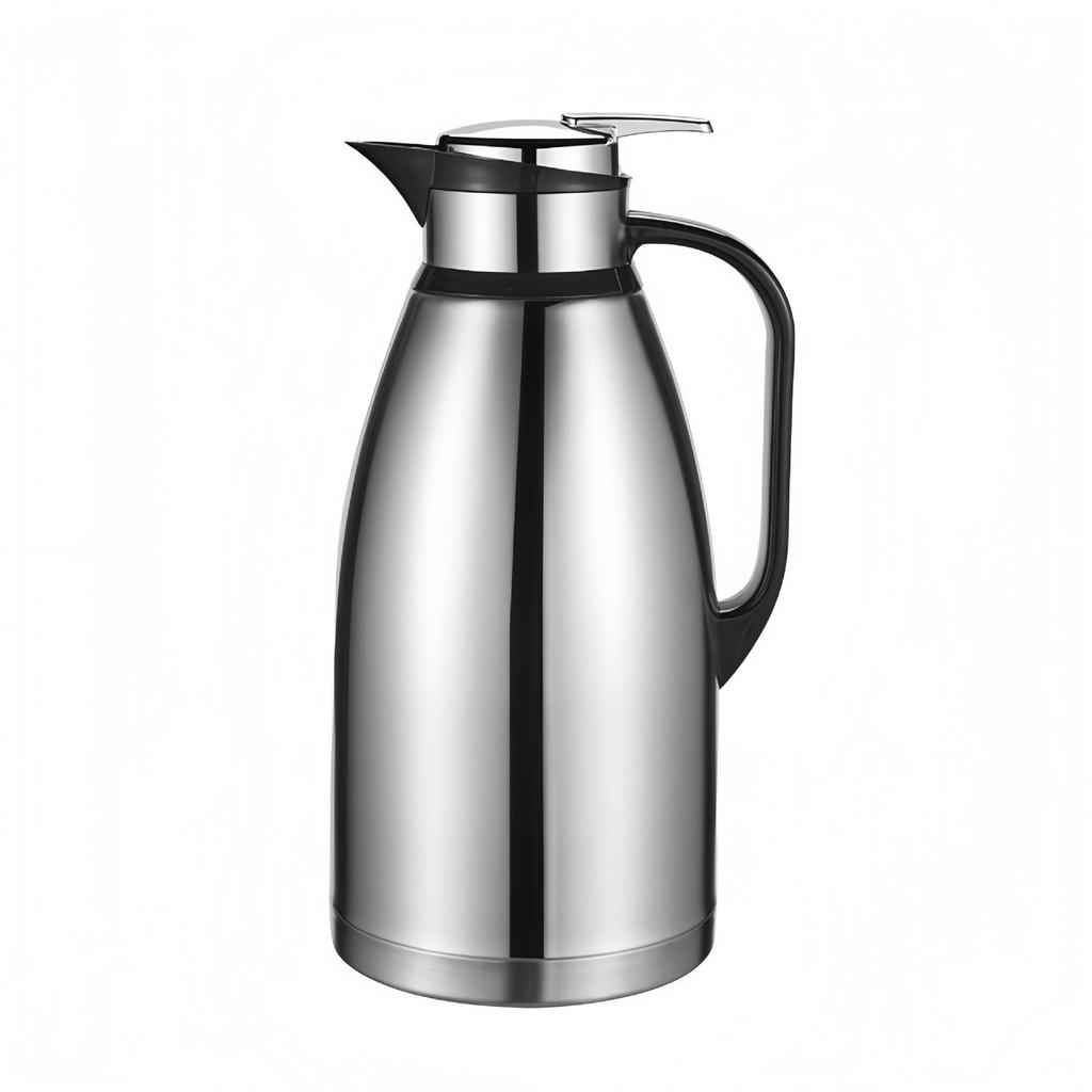 Stainless Steel Double-Layer Vacuum Insulated Thermos Kettle - Large Capacity Hot Water Bottle for Home Use
