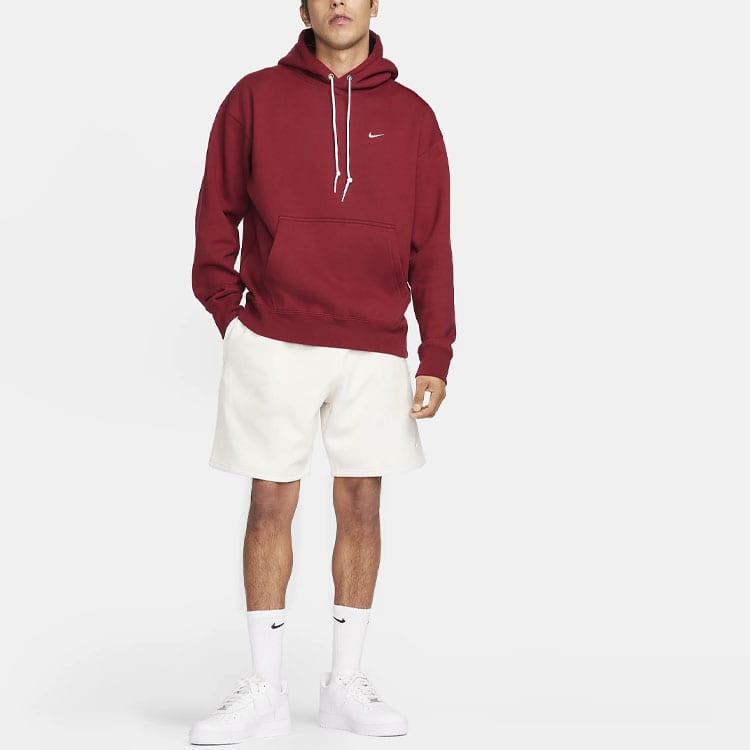 Nike Felpa con cappuccio e logo Swoosh singolo in pile Nikelab Pullover DX1355-677