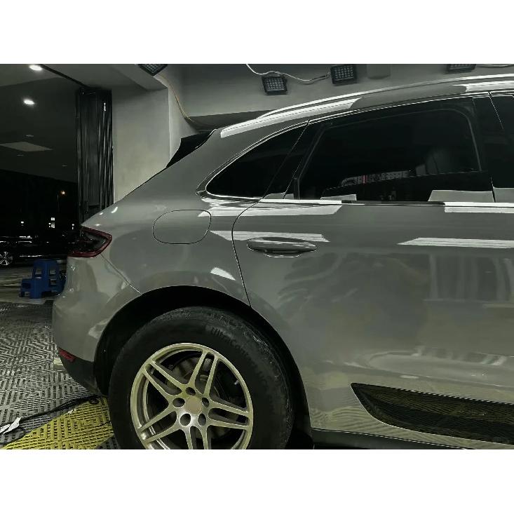 High Glossy PET Nardo Grey Vinyl Wrap Film Waterproof Car Sticker Body Decor Self-Adhesive Decal Auto Motorcycle DIY Accessories