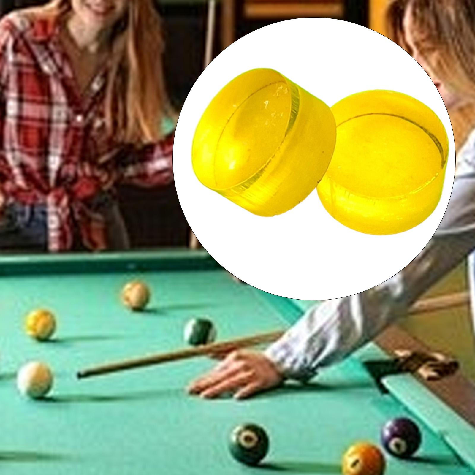 

2 Наконечника для бильярдного кия Jump, 14,6 мм, Жесткие сменные, Портативные, для пула, Взрослых, жёлтый