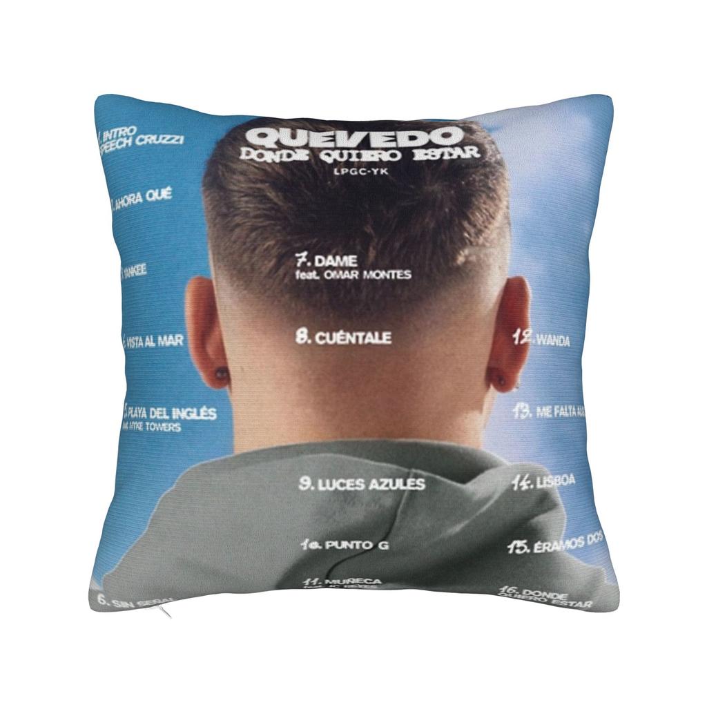 Home Decoration Quevedo Album Donde Quiero Estar Pillowcases Merch Pillow Covers Zipper Multiple Sizes