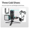 For Insta360 X5 Metal Magnetic Rabbit Cage Dual Interface 3 Cold Shoe Silicone Lens Cover Protector For Insta360 X5 Accessories