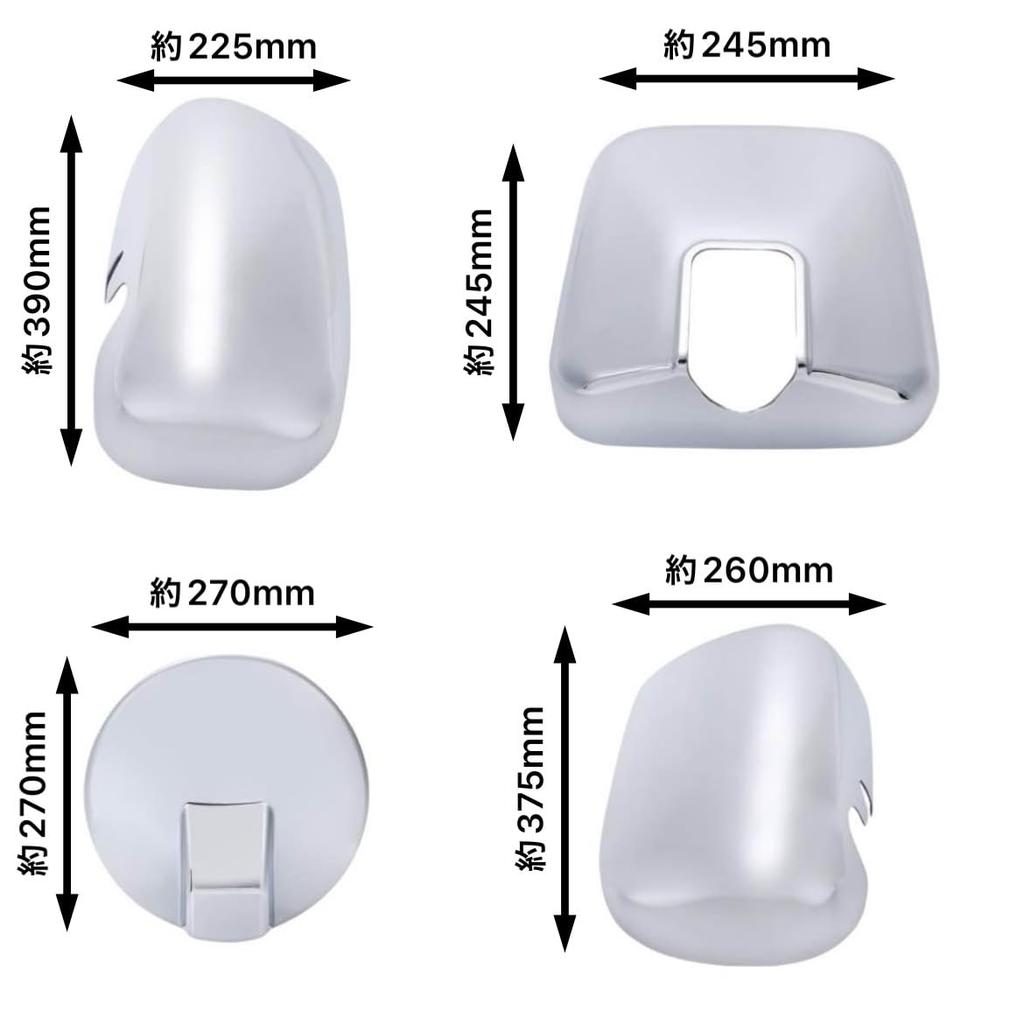 Kanoan Isuzu Mirror Covers ABS for NEW Giga and Five Star Giga Vehicles with Wipers and Heated Mirrors 2009 October November 2015 Universal