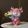Creative Home Decor Cute Fairy Deer Resin Vase Decorative Item Without Flowers, TV Cabinet Decoration, Living Room Decoration