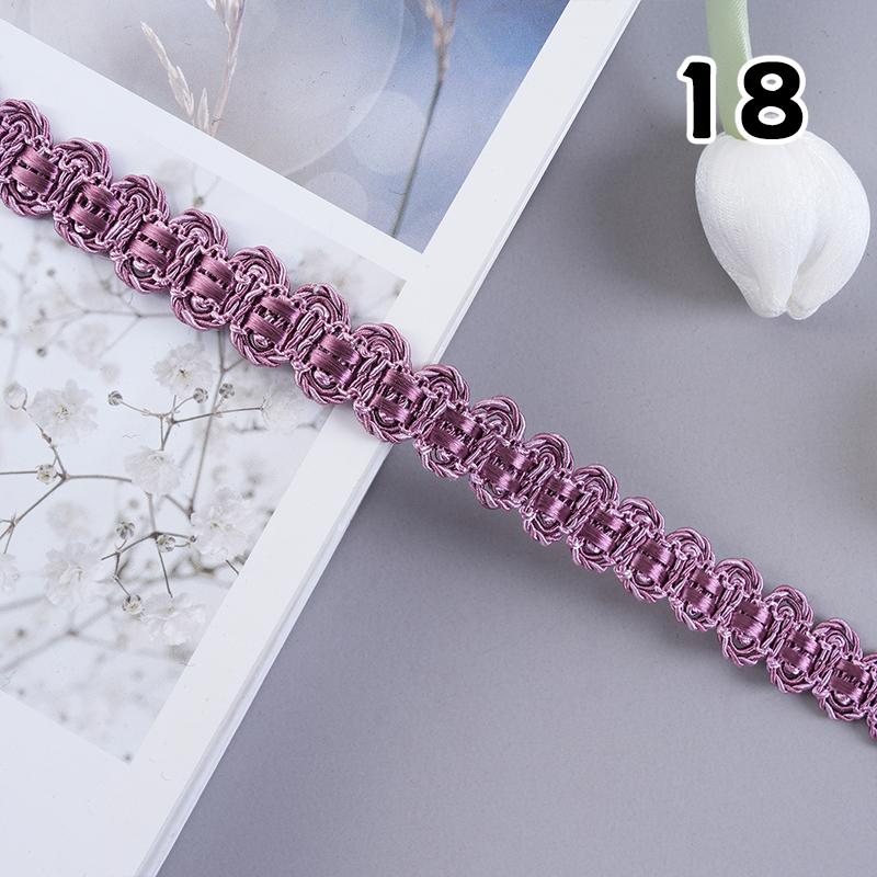 12 Meter Braided Lace Trim Fabric Fringe 1.5cm Width Lace Ribbon Apparel Curtain Diy Sewing Accessories Upholstery Decor Crafts