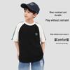 Babudou Boys' Color-Block Short Sleeve T-Shirt