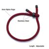 New Minimalist Lucky Red Thread Bracelet Unisex Stainless Steel Adjustable Cord Braclet Valentine Day Braslet Gift For Lovers
