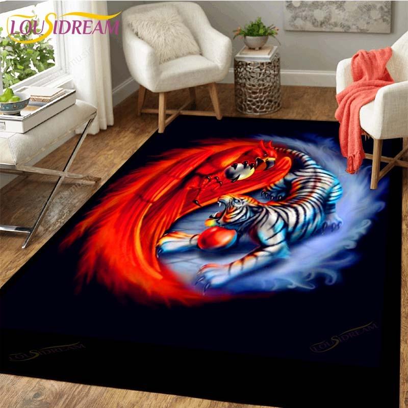 Tiger Carpet Floor Non Slip Rug Room Mat Square Quality Removable Kitchen Bath Floor Waterproof Rug Mat