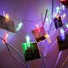 New 1.5m Photo Clips String Lights Hanging Battery-operated Cards Holder Holiday Lamp 10 LED LED Photo Clip String Light