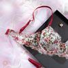 Cecilia Stylish Lace Floral Fishbone Crop Top & Bra Set - Sexy, Comfortable, Breathable Women's Wear