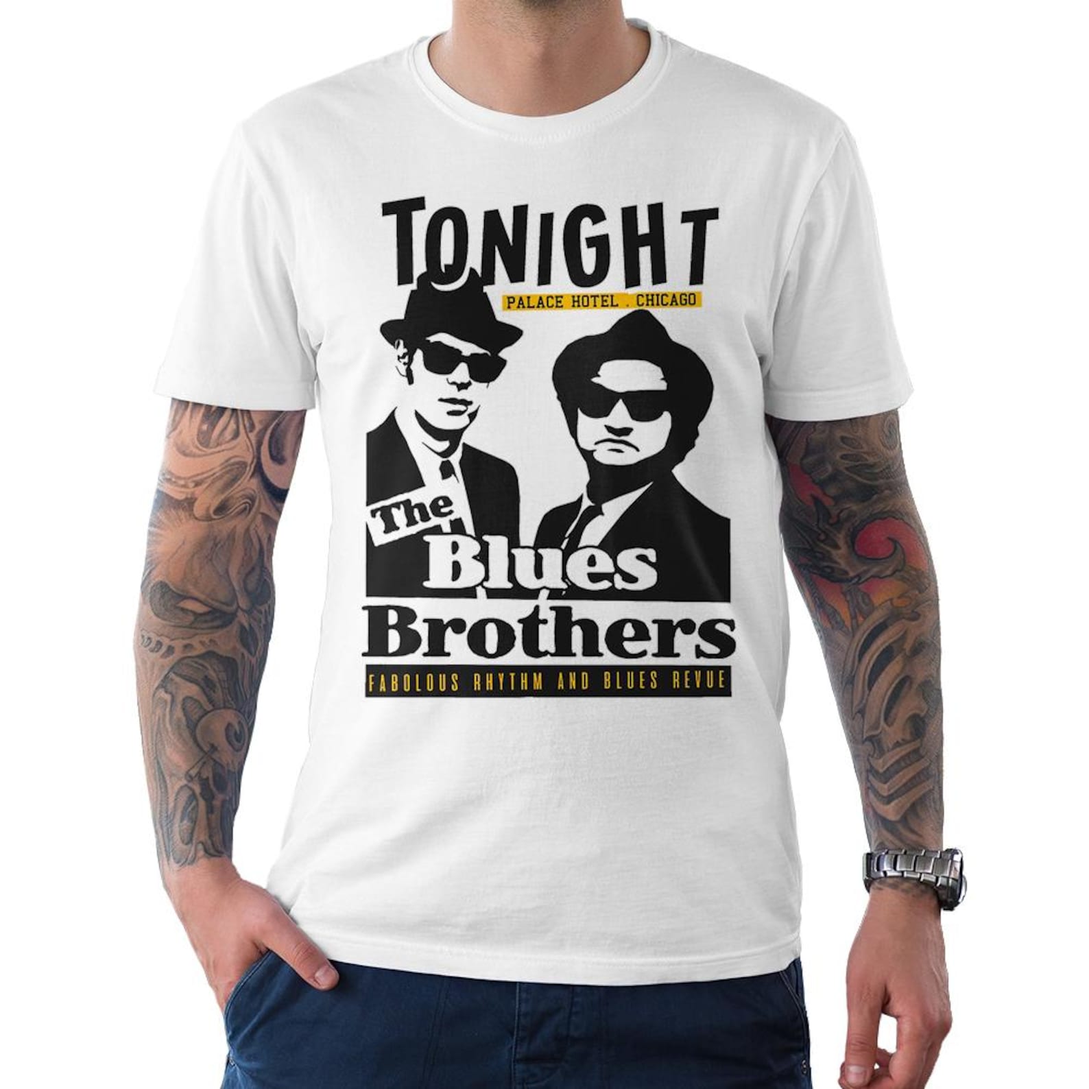 The Blues Brothers Tonight Concert T-Shirt, Men s and Women s Sizes Tee 2XL