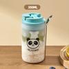 350Ml Cute Breakfast Cups With Lid & Spoon Portable Reusable Leak Proof Salad Yogurt Cup Oat Containers Microwave Safe