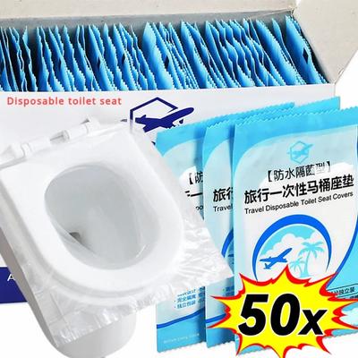 Toilet Seat Cover Toilet Lid for Bathroom Accessories Bowl Disposable Mat Protector Products Household Merchandises Home Garden
