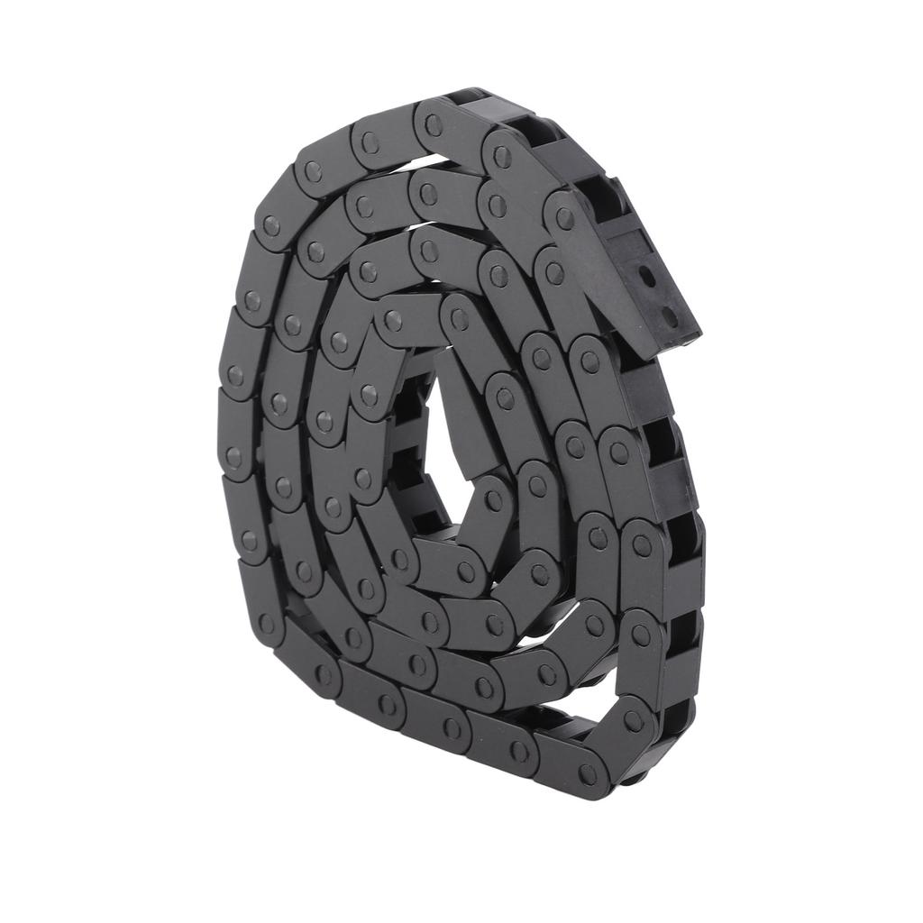 7 x 7 mm schwarze Energieschleppkette aus Nylon mit Brücke für 3D-Drucker, CNC-Werkzeugmaschine