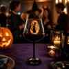Bicchieri da Festa Festivi Bicchiere da Vino con Gambo di Halloween, Calice Decorativo Artistico Dipinto a Mano, Bicchieri Decorativi per la Casa Capacità 720ml, Stagionale