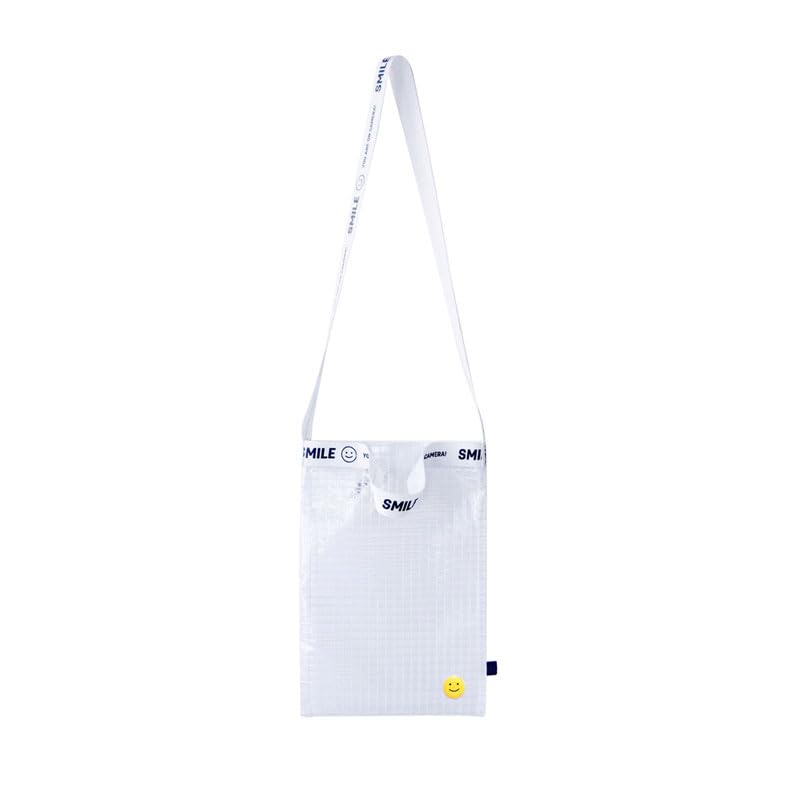 

[U-PICK] Transparent Vinyl PVC Bag, Large Capacity, Clear Shoulder Bag, Crossbody Bag, Handbag, Ita Bag, Pool Bag, Swimming, Outdoor, Grid Pack,