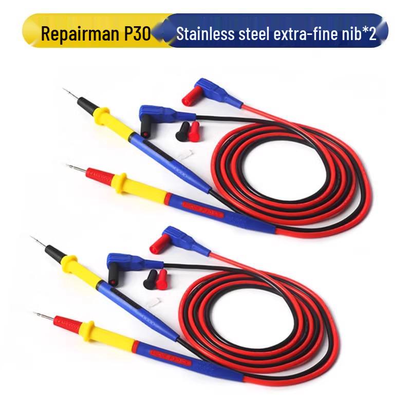 Extra Sharp Stainless Steel Multimeter Test Leads with High Silicone Insulation