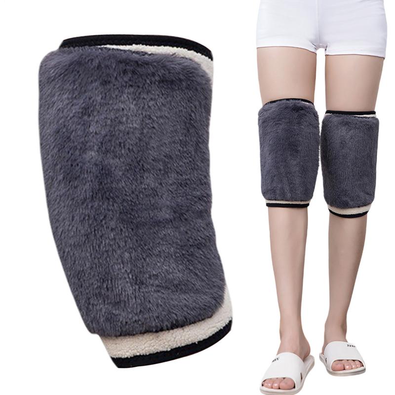 Winter Warm Knee Brace Thermal Leg Knee Warmer Sleeve For Women Men imitation rabbit plush Knee Pad For Cycling Ski Running