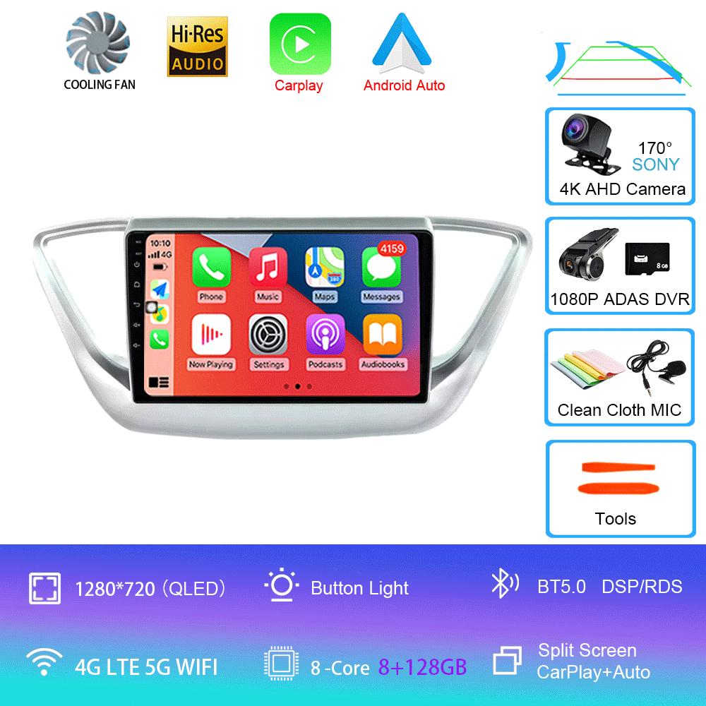 Android 14 Car Radio For Hyundai Solaris 2 2017 - 2020 Multimedia Video Player Navigation Stereo No 2din 2 Din Dvd