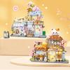 Kreative süße Blumen für Kinder Bau-Dekoration Selbstgemachtes Modell DIY Bausteine Spielzeug Montage-Spielzeug Weihnachtsgeschenk
