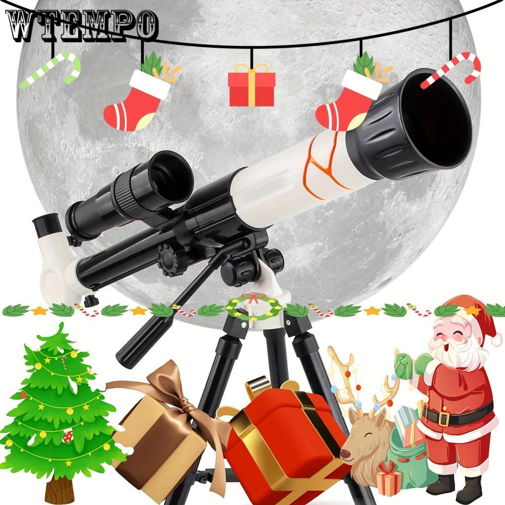 High-Power 40X Magnification Telescope - Portable Monocular with 80mm Lens, Manual Focus for Stargazing & Astronomy Enthusiasts