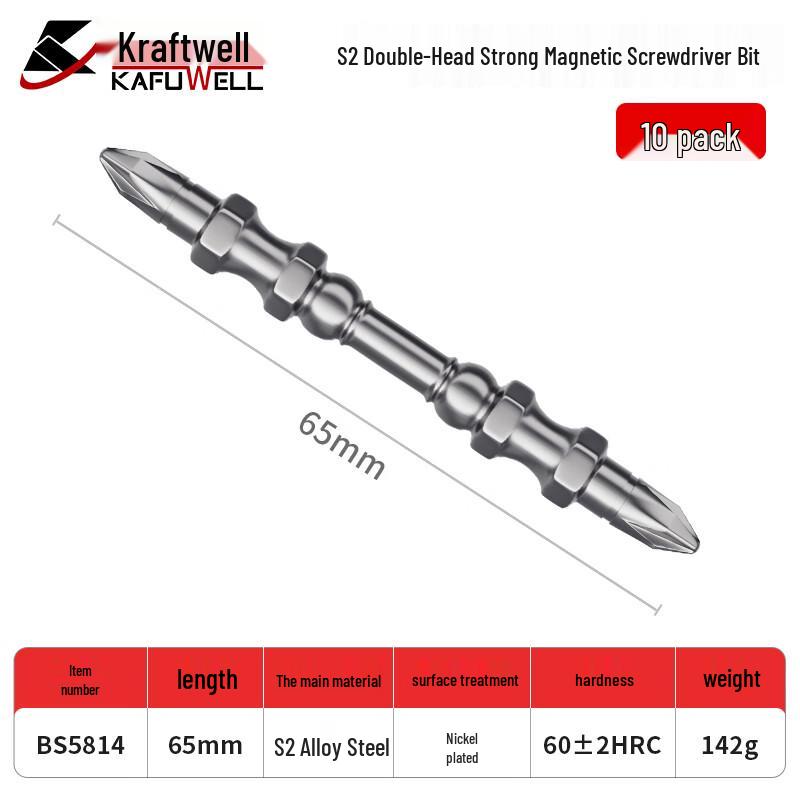 KAFFWELL Magnetic S2 Phillips Screwdriver Bit Set