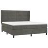 Maison Exclusive - Sommier à lattes de lit et matelas Gris foncé 180x200cm Velours