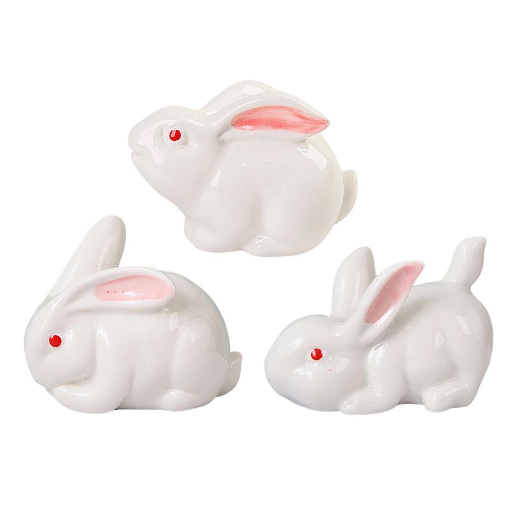 Rabbit Statue Easter Decoration Bunny Decoration for Bedroom Home Decor Desk