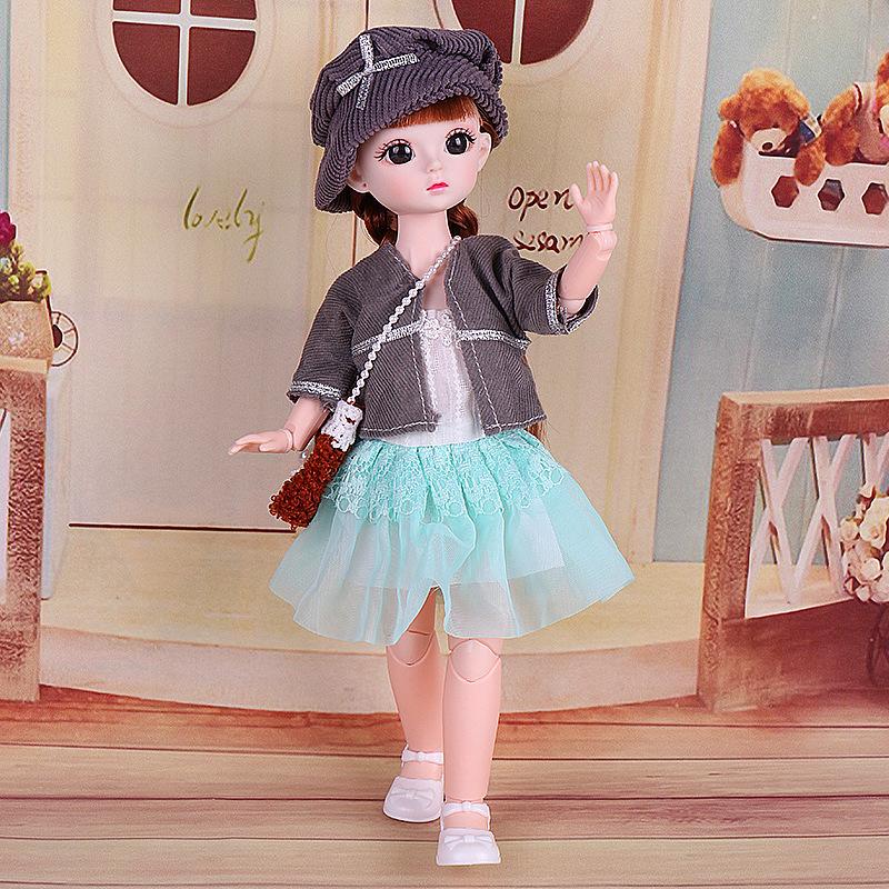 Roztomilý dressup 30cm sada panenek Simulační hračka pro holčičí princeznu Doll k narozeninám Dárková hračka