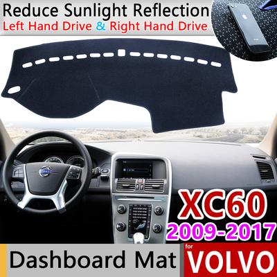 Pour VOLVO XC60 2009 2010 2011 2012 2013 2014 2015 2016 2017 tapis anti-dérapant tableau de bord couverture pare-soleil Dashmat accessoires tapis