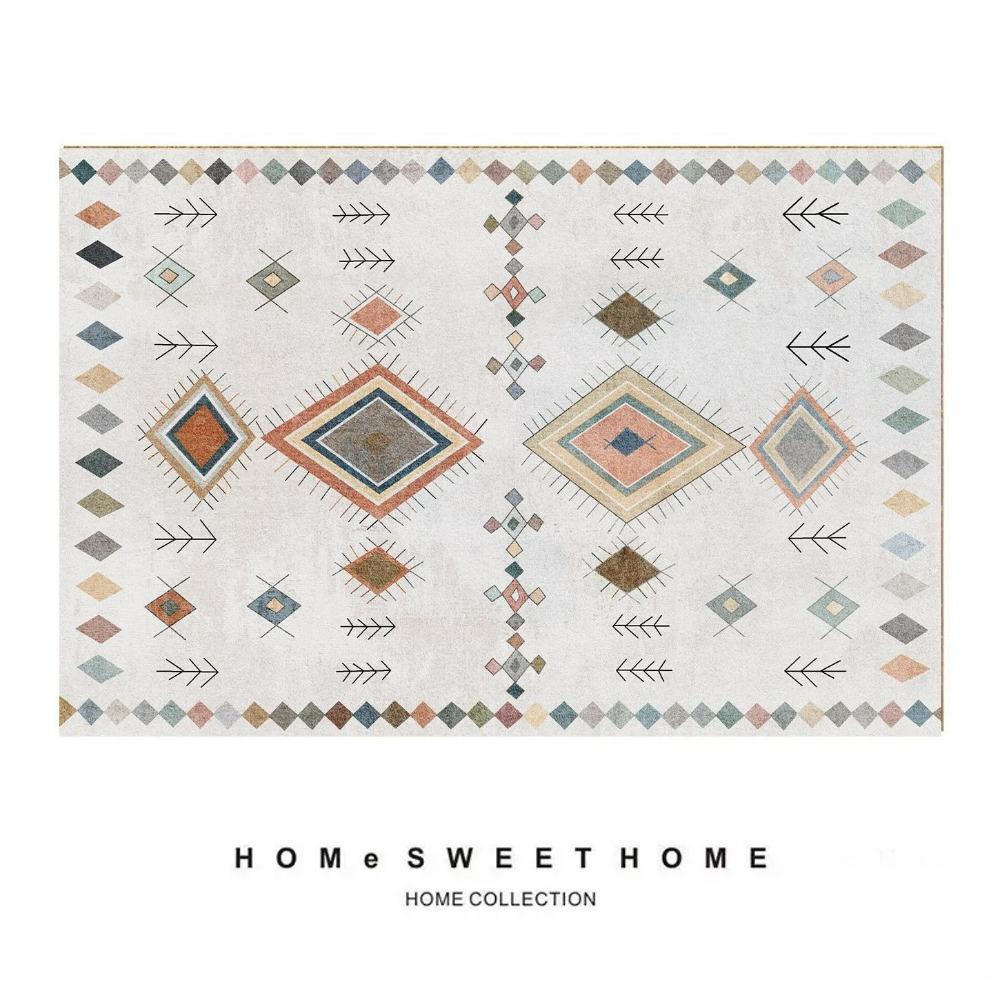 Nordic Minimalist Printed Carpet Persian Red Carpet Living Room Home Decor Sofa Rug Bedroom Bedside Rug Dining Table Floor Mat