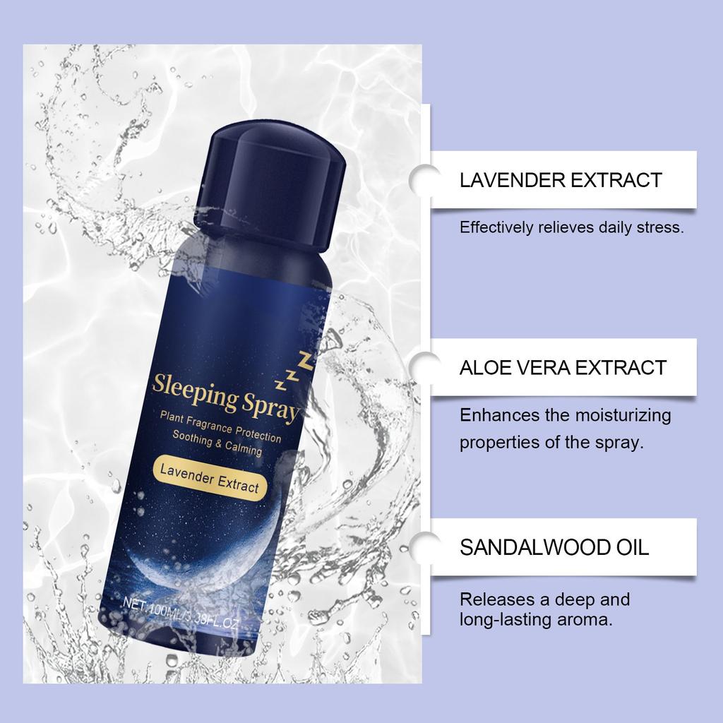 Lavender Pillow Spray - Aromatherapy Sleep Pillow MistNatural Lavender Serum Oil Linen And Room Spray To Improve Your Sleep100ml