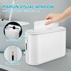 Tissue Box ABS Square Wet Tissue Paper Dispenser Non-Slip Bottom Portable Napkin Holder with Visible Window for Kitchen Bathroom