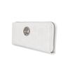 Jada Round Zip Long Wallet Circle Metal White FREE GY-W301 GY-W301