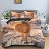 3D Lion Print King Bedding Set Custom Animal Adult Kids Queen Duvet Covers Comforter/Quilt/Blanket Cover Sets With Pillowcase